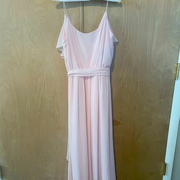 nouvelle AMSALE | Dresses | Nouvelle Amsale Drew Ruffle Front Chiffon  Bridesmaid Dress Size Large | Poshmark